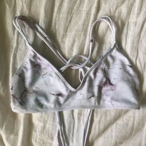 Marble Swim Top